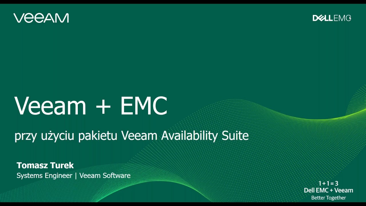 Wzmocnienie platformy pamięci masowej dzięki rozwiązaniom Veeam: EMC Storage video