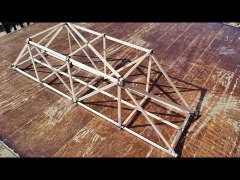 How to build a bridge for engineering statics class
