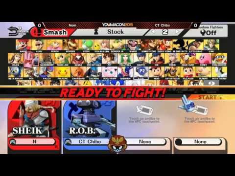 Youmacon 2015 Wii U - Chibo vs Nom - Smash Bros. 4 Wii U