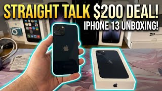 iPhone 13 Unboxing Straight Talk $200 Deal Get It Now!