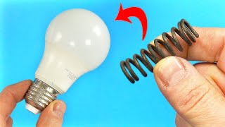Take a Common Spring and Fix All the LED Lamps in Your Home! How to Fix or Repair LED Bulbs Easily!