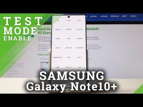 How to Test SAMSUNG Galaxy Note 10+ - Enable HardwareTest Mode