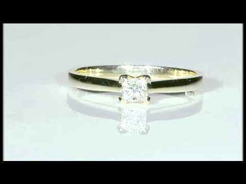 0.25ct Princess Cut Diamond Solitaire Ring