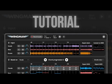 Wingman - Walkthrough Tutorial (Chords + Bass for your DAW)