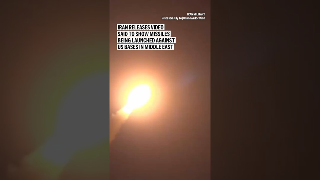 Video | Iran releases video said to show missiles being launched against US bases in Middle East