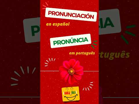 Pronunciando “flor” em espanhol e em português #espanol #portugues #brasil #idiomas #languages