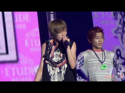 120808 Etude pink play concert teentop girlfriend cam(Niel)