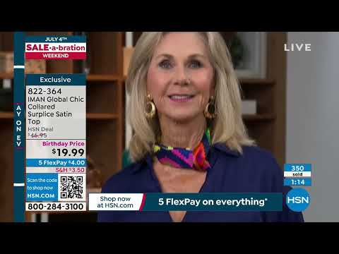 HSN | Iman Global Chic Fashions Celebration 07.02.2023 - 04 PM