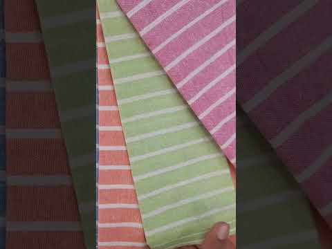 Cotton pop color stripes fabirc