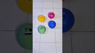 Smile Emoji Balloon 🟩🟡🩷🔷️ Popping