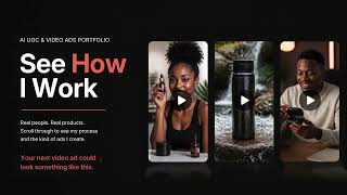 AI UGC Video Ads Portfolio | Realistic AI-Powered Ads for Brands