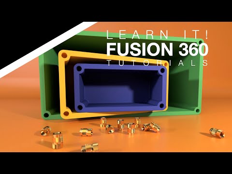 Fusion 360 for Beginners - Parametric Box with Threaded Inserts - Lesson 11 Part 1/2 (2023)