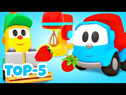 Leo der Lastwagen Kompilation. Deutsche Cartoons mit tollen Spielzeugautos