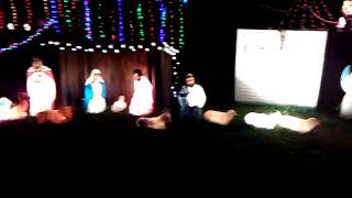 Blow mold nativity scene