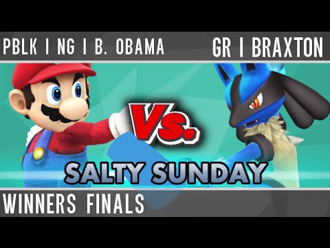 Salty Sunday S3 E6: WiiU Singles - PBLK | NG | Benson Obama (Mario) vs. GR | Braxton (Lucario) - WF