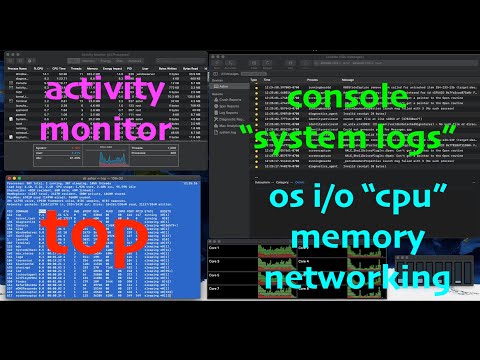 Debug MacOS Operating System / Activity Monitor / CPU / Memory / Threads / Keychain / Networking