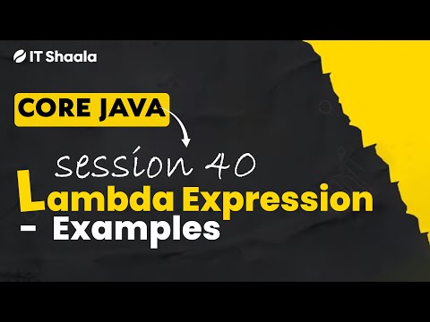 Java Day 40 Lambda Expression Examples