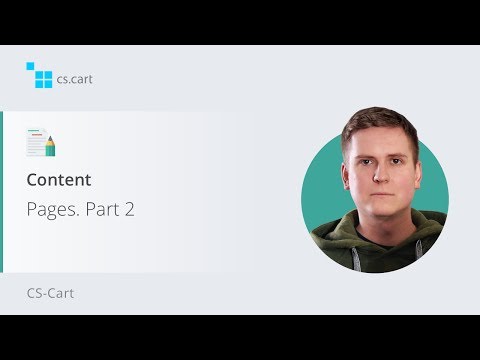 8.3. CS-Cart Software: Content — Pages. Part 2