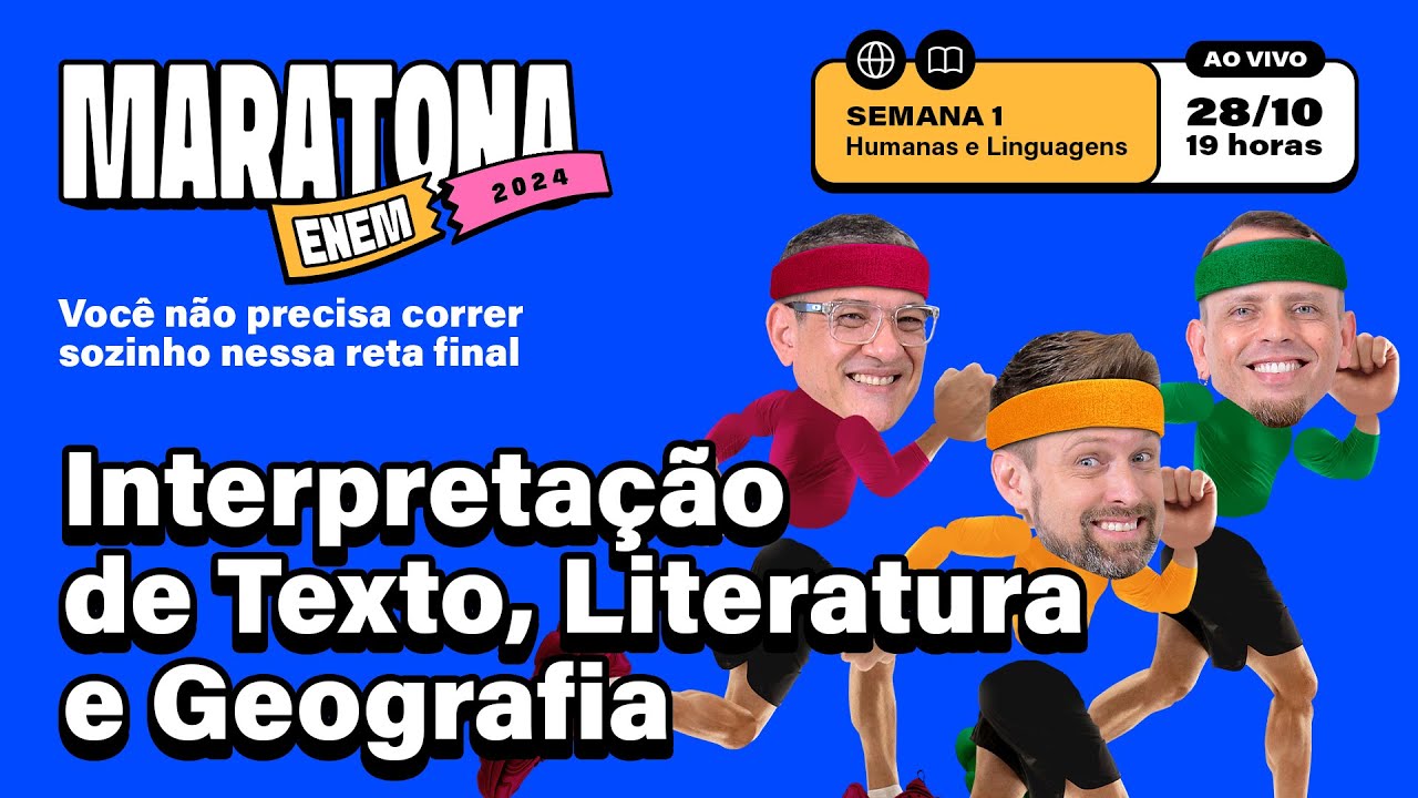 🏁MARATONA ENEM 2024 | Aula 01: Ciências Humanas e Linguagens