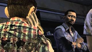Selfish Lee Sides With Lilly In the Pharmacy - The Walking Dead Game Pharmacy Scene