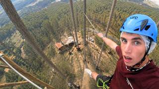 I Went On Italy's Highest Obstacle Course!