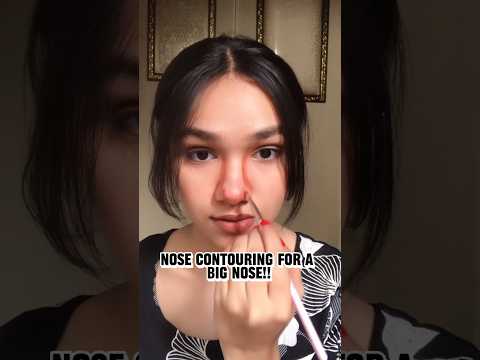 NOSE CONTOURING FOR A BIG NOSE! #contouring #forbeginners  #youtubeshorts #shortsfeed #shorts