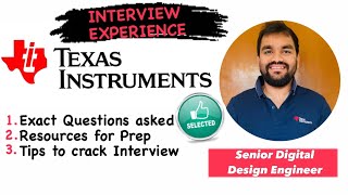 Texas Instruments Interview Experience || Digital & Analog || #TIer #Interview @knowledgeunlimited