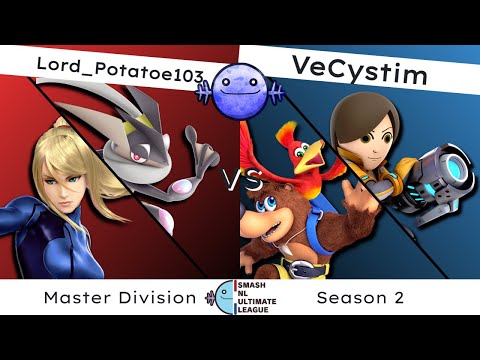 SNUL S2W3 - Lord_Potatoe103 (Greninja, ZSS) Vs. VeCystim (Mii Gunner, Brawler, Banjo) [Master]