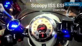 NEW SCOOPY VESPA VERSION 2016  ( cream chic ESP ISS Indonesia klakson Hella Red )