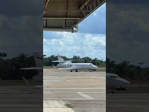 Dassault Falcon 900LX (PT-LBM) chegando em Porto Velho, vindo de Itacoatiara (Amazonas)