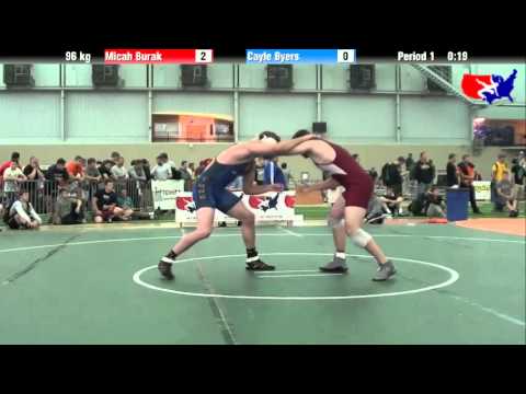 Micah Burak vs. Cayle Byers at 2013 ASICS University Nationals - FS