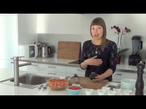 Raw Vegan Papaya Avocado Salsa with Lime Ginger Dressing Recipe