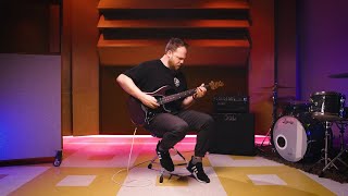 Video thumbnail for Ernie Ball Music Man: Ryan "Fluff" Bruce Demos the Cutlass HT in Dark Rainbow by Ernie Ball