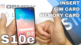 Galaxy S10E How to Insert Sim & SD Card Properly (and how to check)