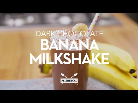 Dark Chocolate Banana Milkshake