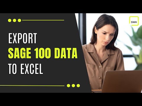 How to Export Data to Excel in Sage 100