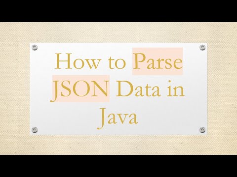 How to Parse JSON Data in Java