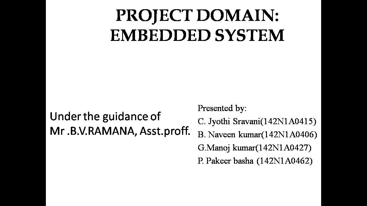 ppt on EMBEDDED SYSTEMS