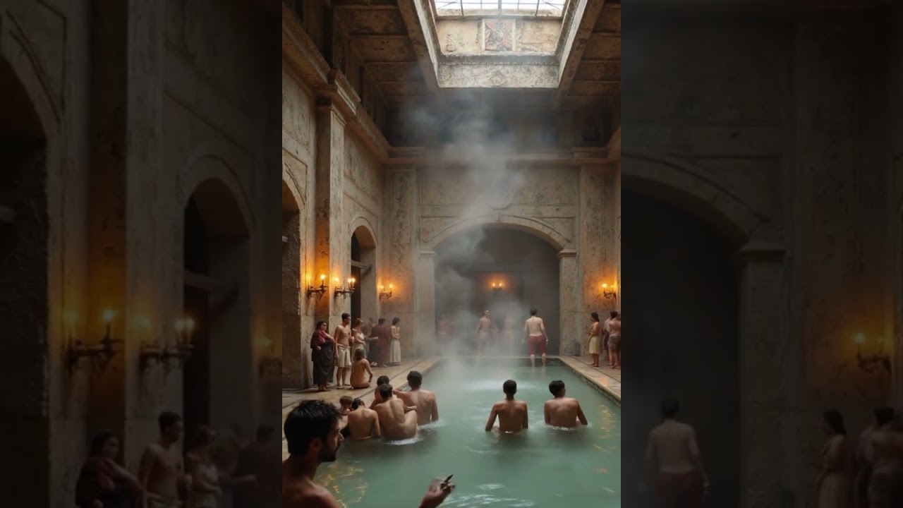 life in Pompeii just before the volcano erupted as imagined by ai