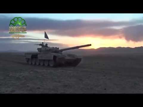 تدريب سرية من لواء المدرعات في جيش الإسلام على عملية اقتحام كتائب البادية في منطقة القلمون وريف حمص