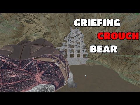 GRIEFFING crouch bear and making the BIGGEST ENEMY on the cluster  - ARK