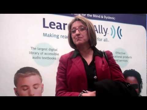 Dawn Hiltner of NJEA shares thoughts after live demonstration of Learning Ally Audio App