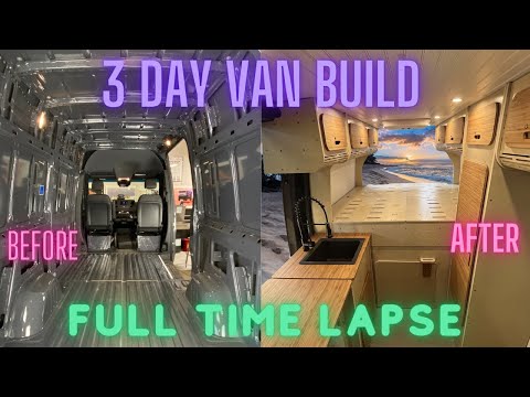 Sprinter Van Conversion Done In 3 days | Full Timelapse