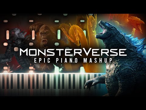 MONSTERVERSE EPIC PIANO MASHUP/MEDLEY (Synthesia Piano Tutorial)