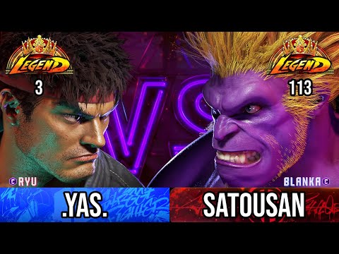 [Street Fighter 6] Ryu vs Blanka | SF6 Top Ranked Match Replay