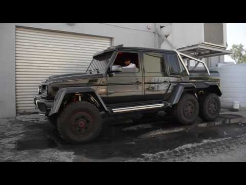 Brabus Mercedes G63 AMG 6x6 700 revving hard