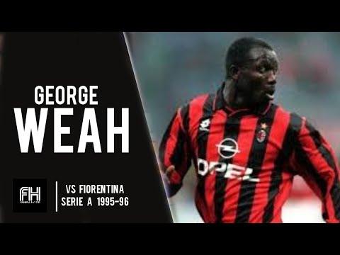 George Weah ● Skills ● AC Milan 2-1 Fiorentina ● Serie A 1995-96