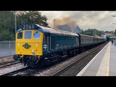 Class 25 + 33 | D7535 / 25185 + 33063 | Thrash, Clag & Tones | Spa Valley Railway | Eridge |05/08/23