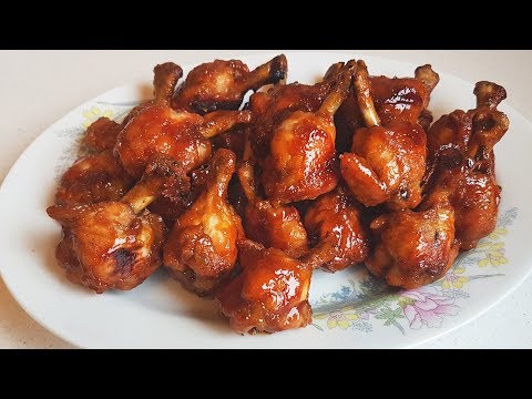 Honey BBQ Chicken Drumettes - English Subtitles