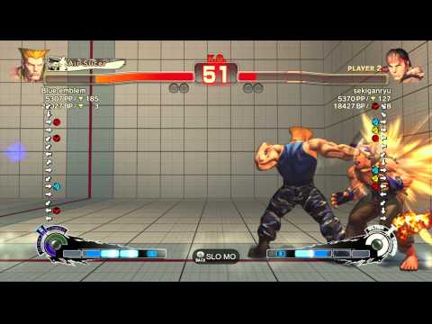 SSFIVAE~ Guile (Blue Emblem) vs.  Ryu (sekiganryu) HD